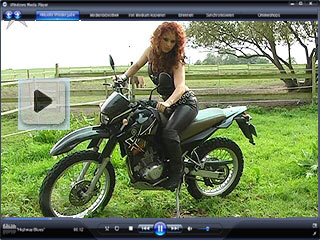 Girl revving on sale motorcycle